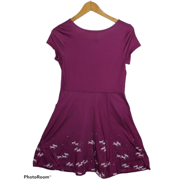 5/$25 SO Girls Purple Unicorn Dress Size 14/16 - Picture 2 of 3